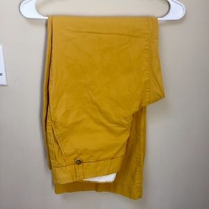 JCrew Strech City Fit Pants- Mustard, Size 12 EUC